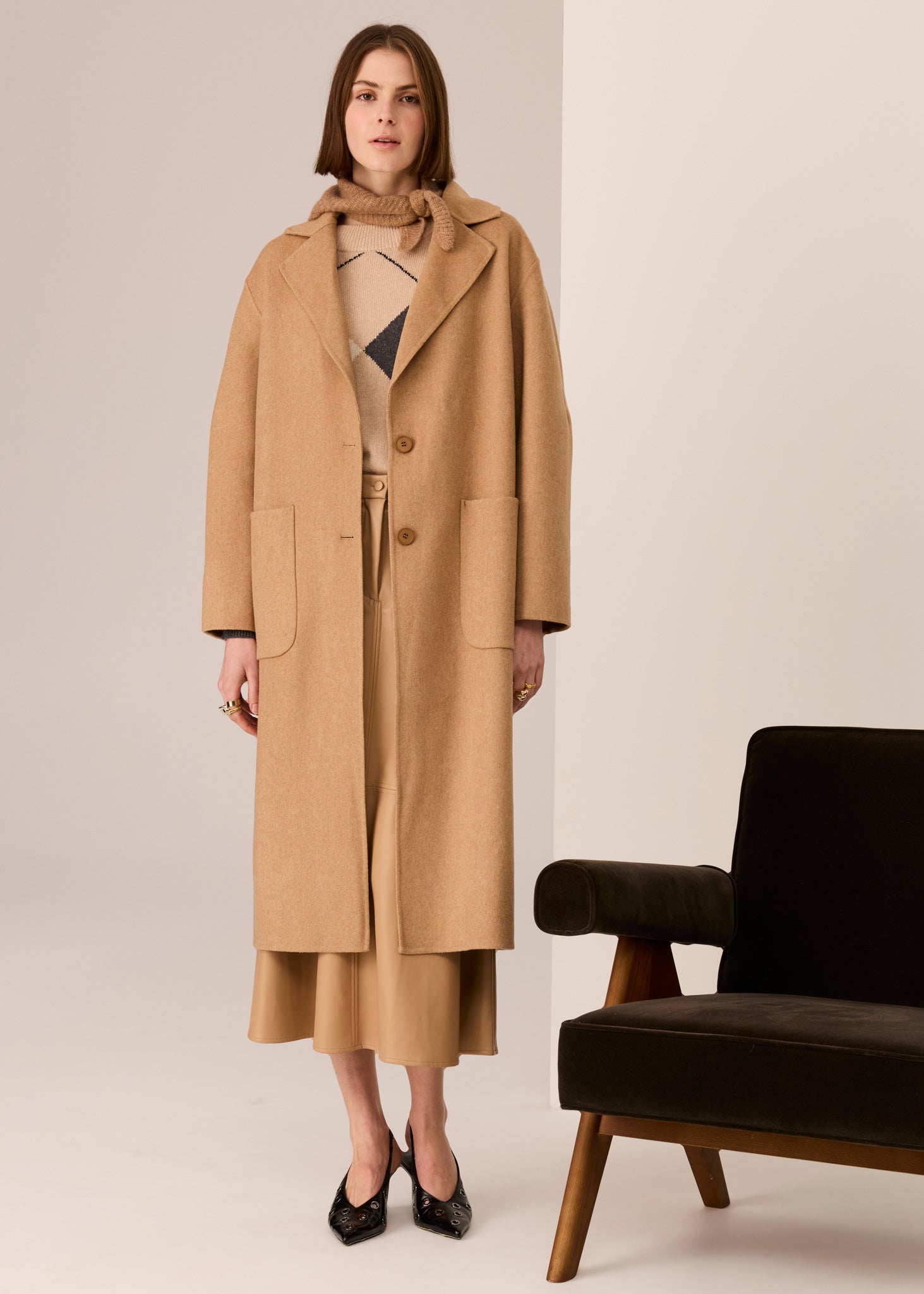 Cohen Long Coat – POL Clothing Australia
