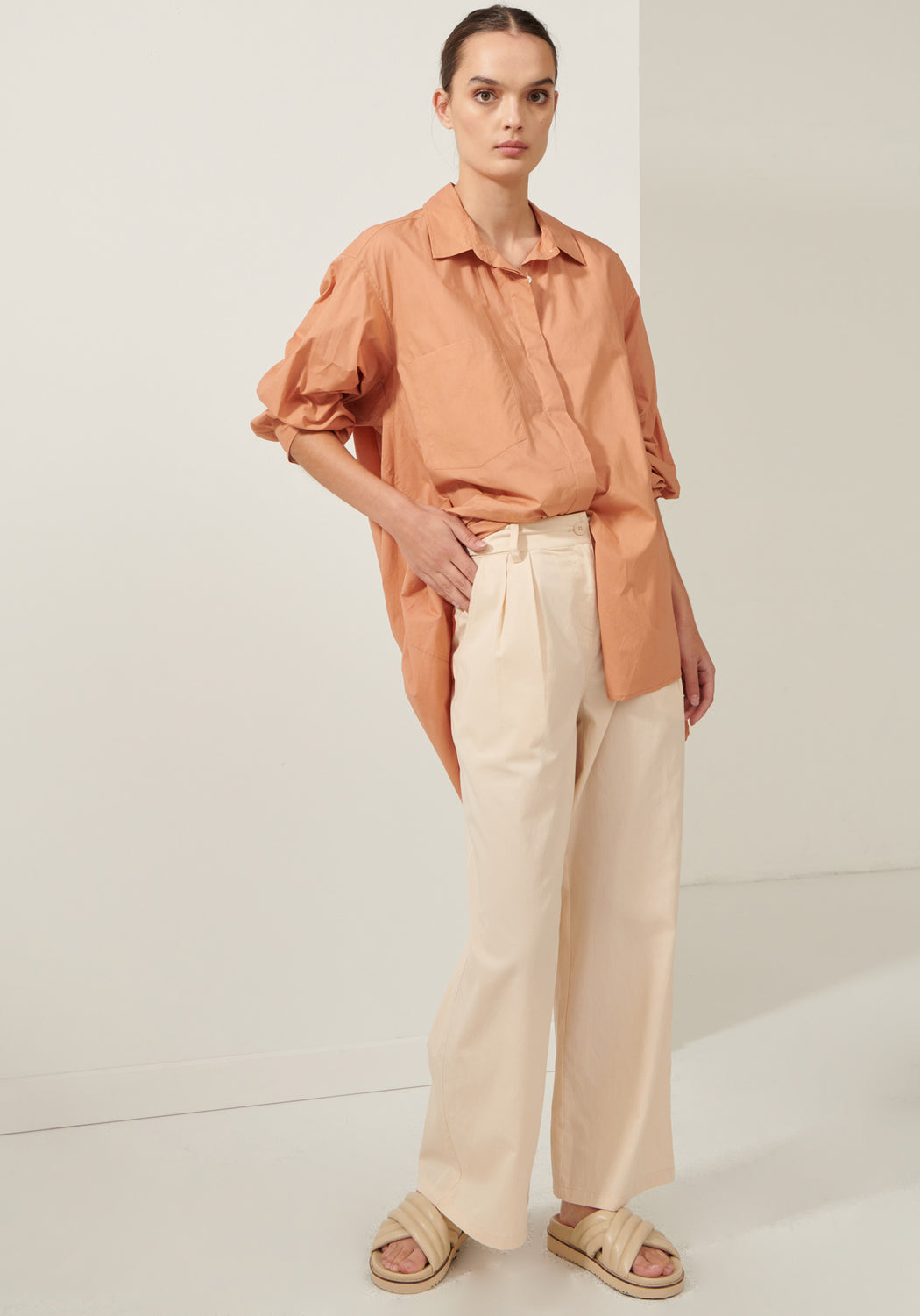 Lagoon Drape Back Shirt