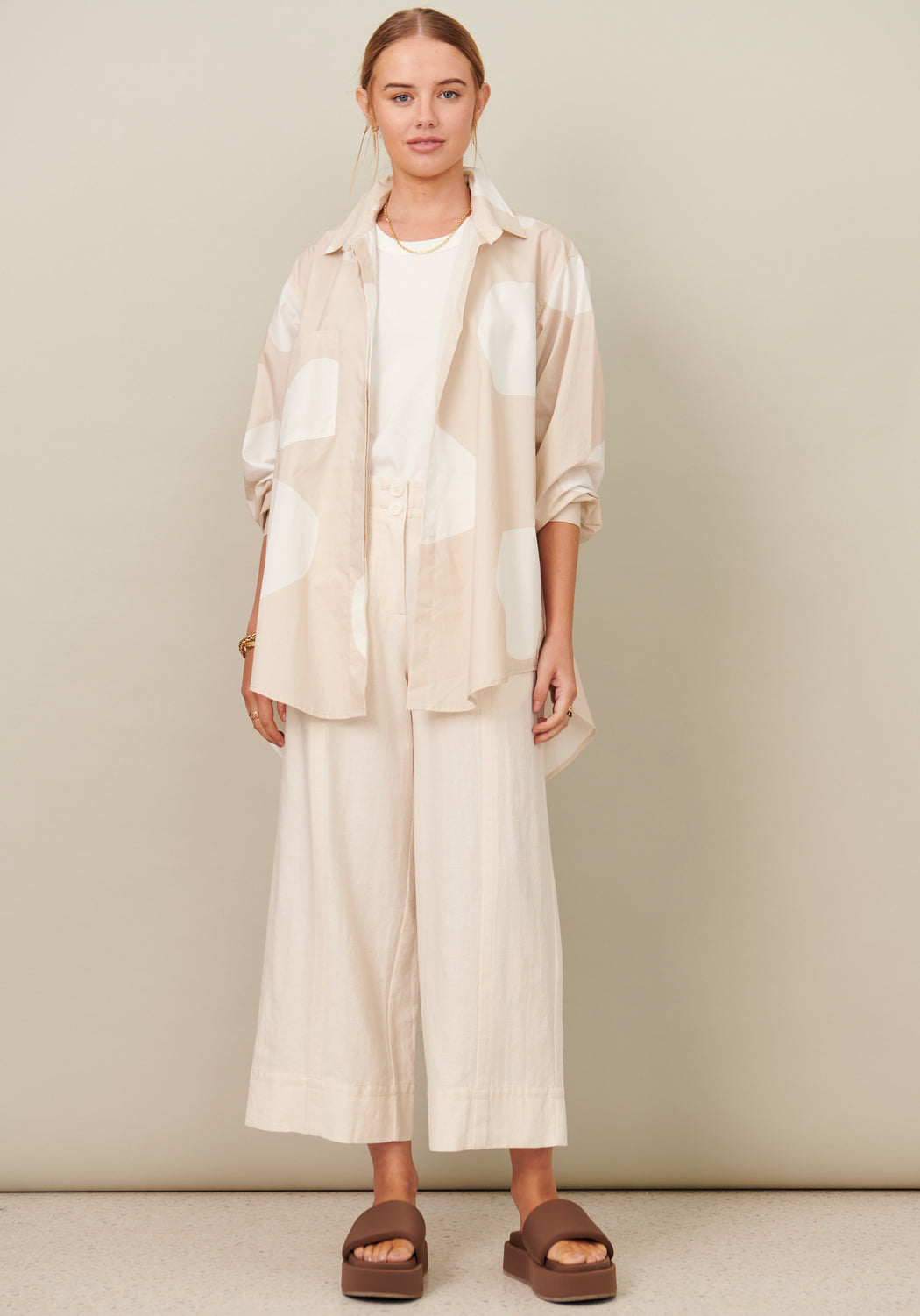 Paola Draped Back Shirt