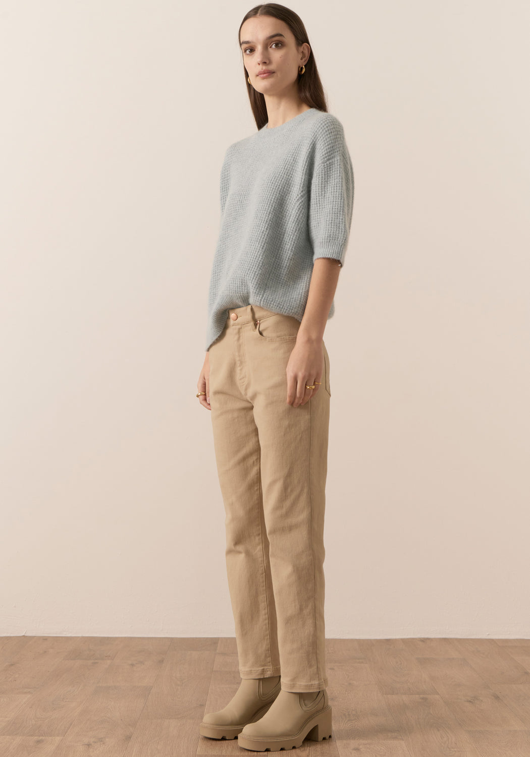 Jane Pointelle Knit Tee