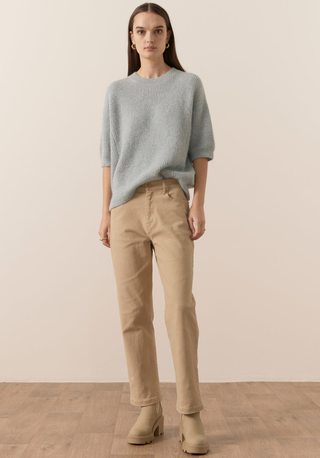 Jane Pointelle Knit Tee