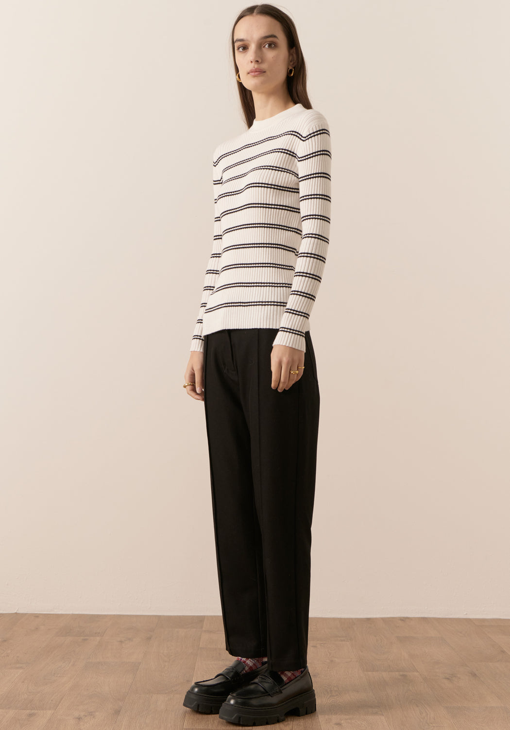 Scarlet Striped Knit