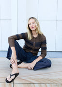 Sable Striped Cardigan