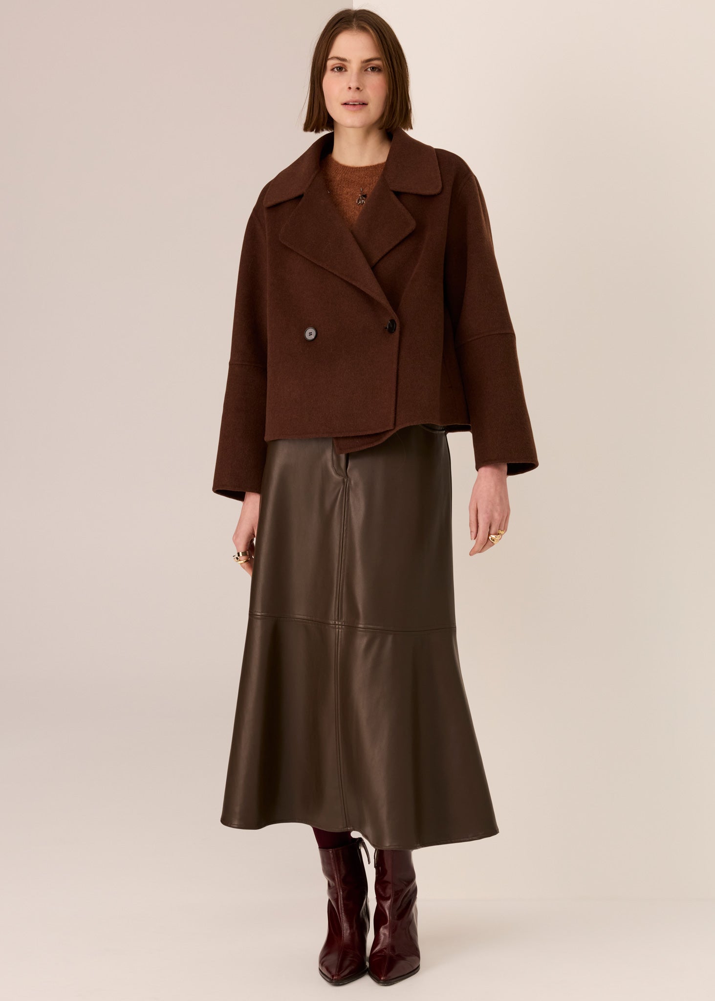 Cohen Cropped Wool Coat – POL Clothing Australia