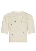 Viloa Beaded Short Sleeve Cardigan