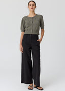 Viloa Beaded Short Sleeve Cardigan