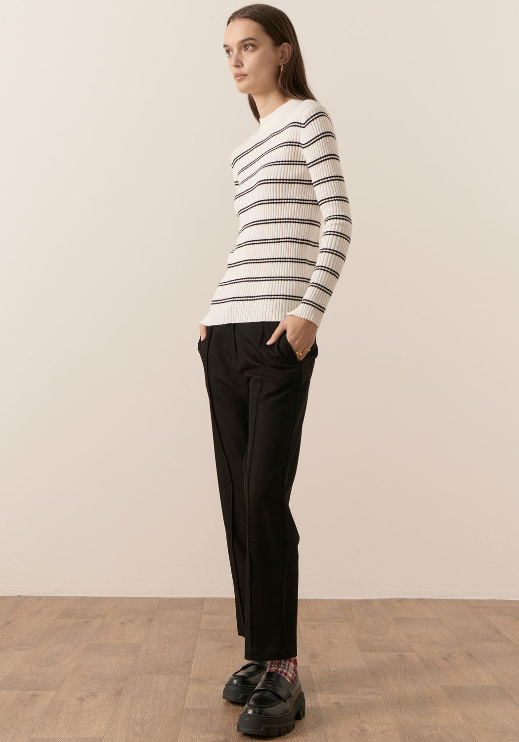 Scarlet Striped Knit